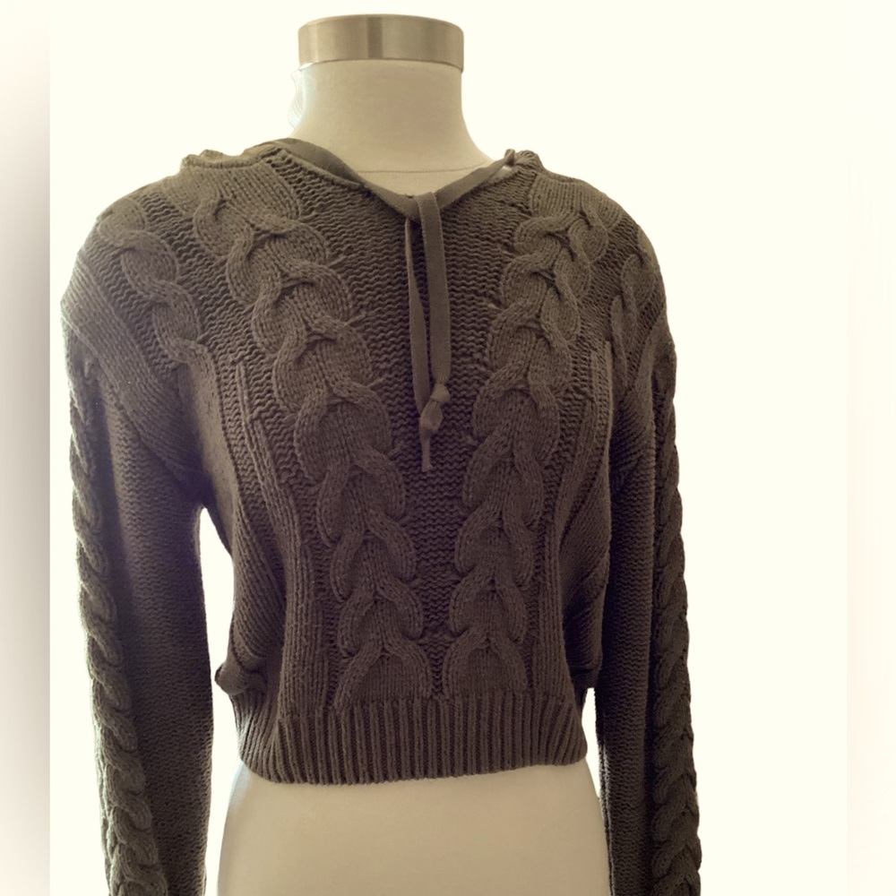 AEROPOSTALE KNIT CROP PULLOVER SWEATER